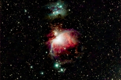 M42 Orion Nebula and Sh2-279 The Running Man Nebula