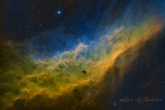 NGC1499 California Nebula in Hubble (SHO) palette