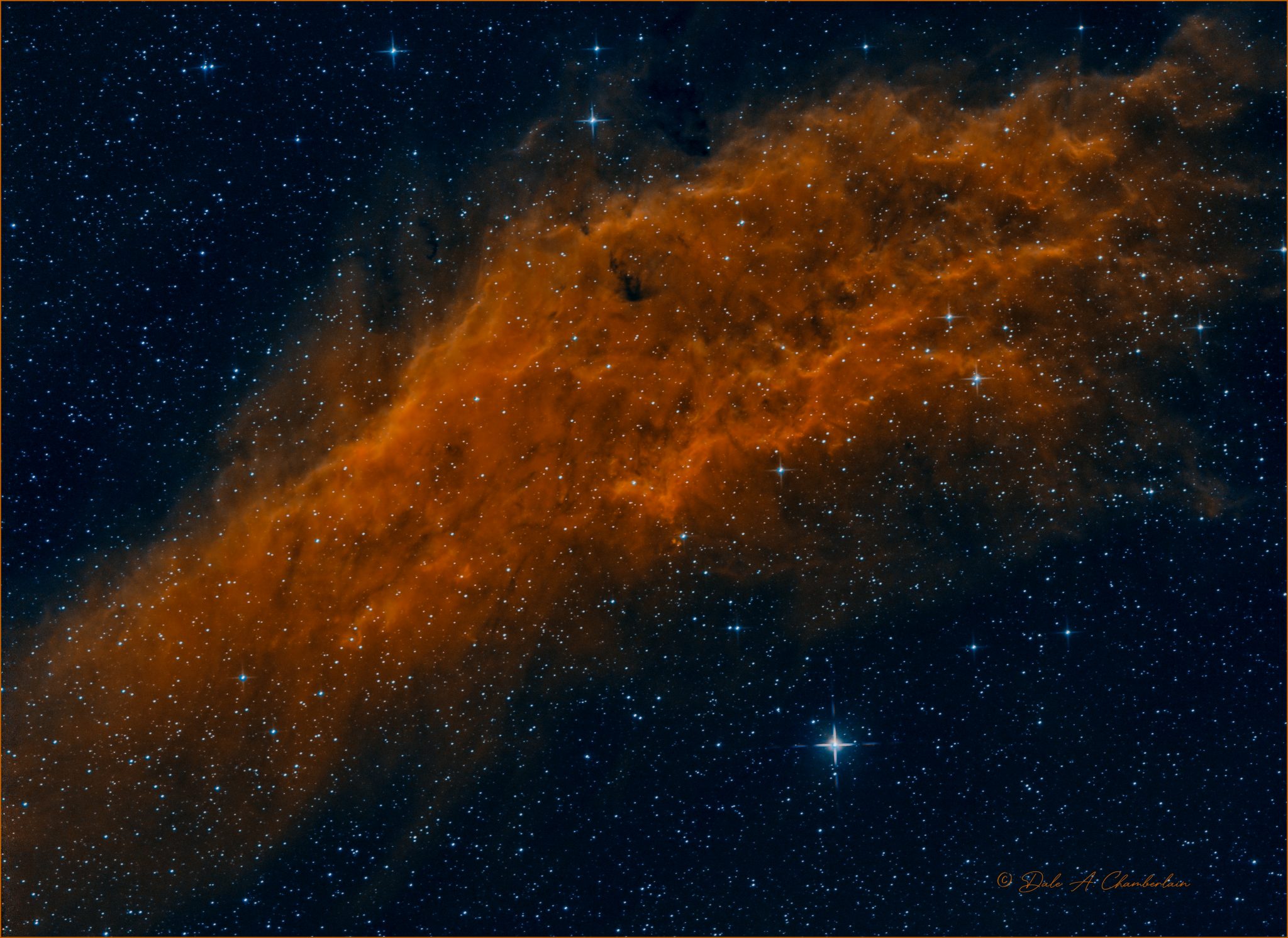 NGC 1499 California Nebula : Chamberlain Observatory