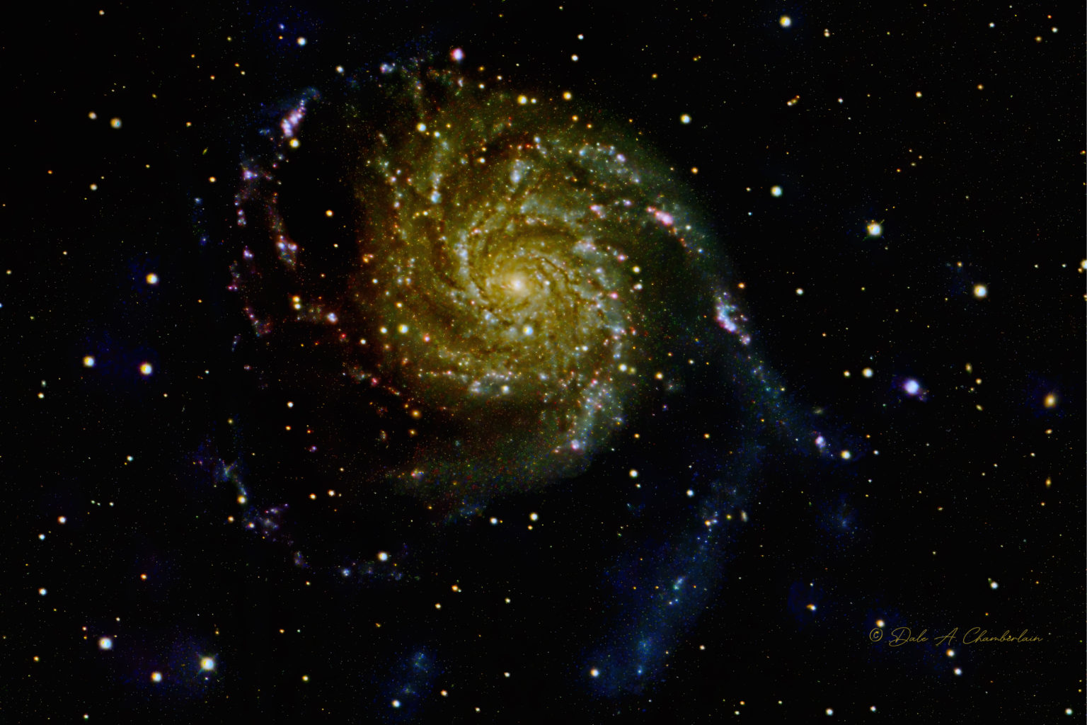 M101 The Pinwheel Galaxy Chamberlain Observatory